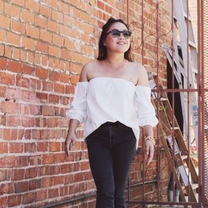 SHEINSIDE Off-the-shoulder Top